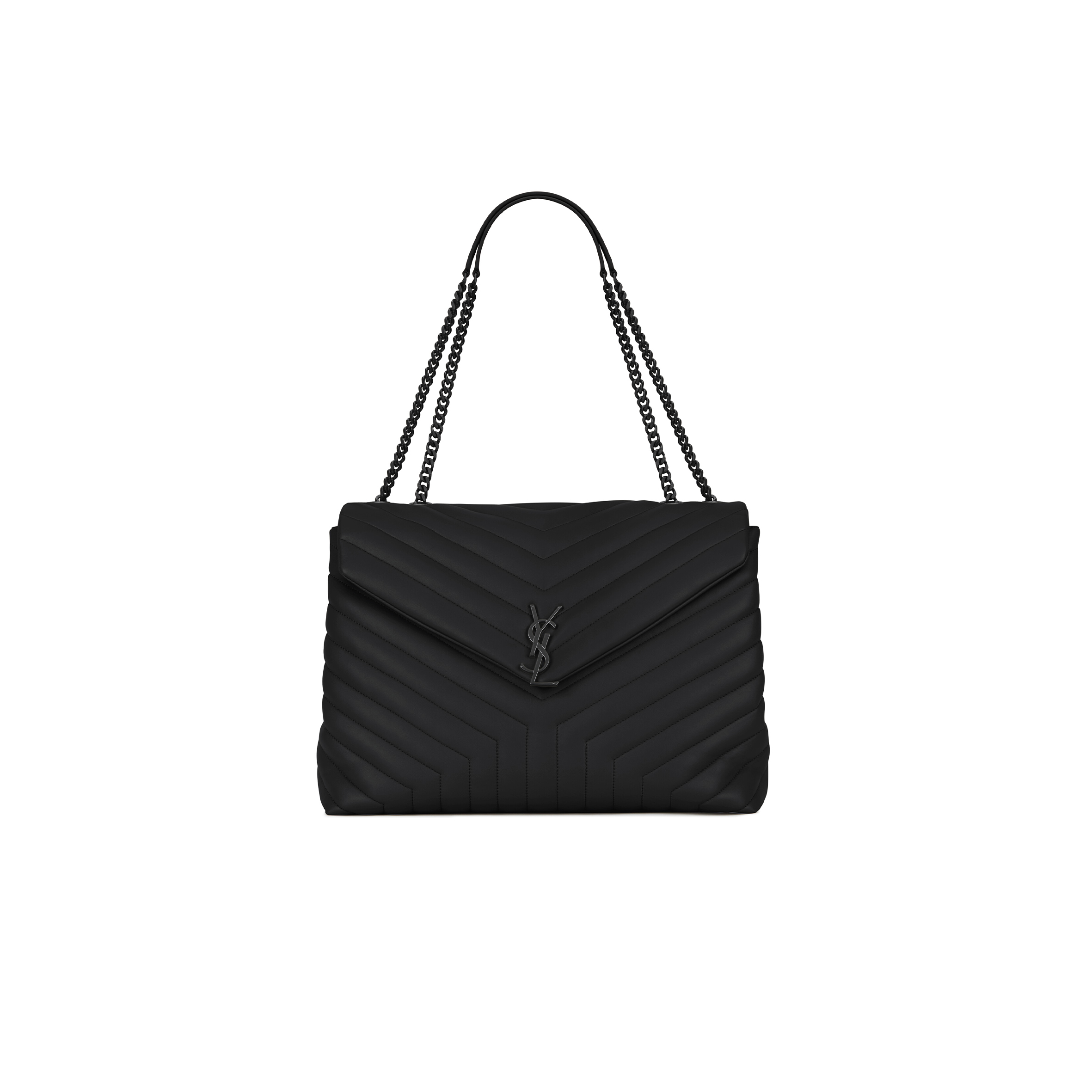 YSL LOULOU LARGE IN QUILTED LEATHER 574947DV7281000 (38*27*14cm)